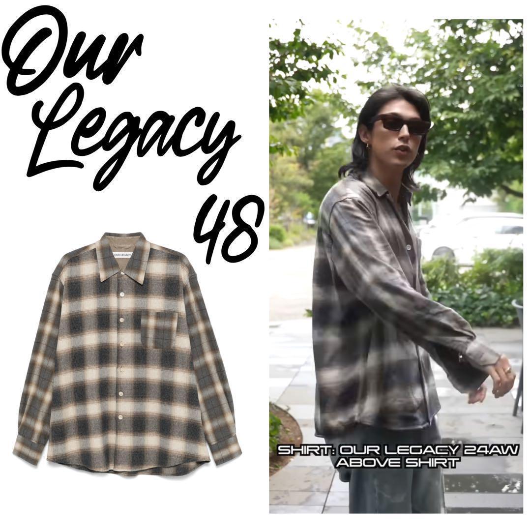 定価7.2万/モーガン蔵人】OUR LEGACY ABOVE SHIRT 48 - メルカリ