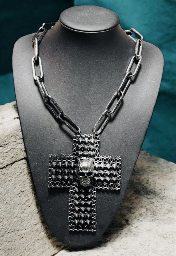 ☆1点物☆ジャンポールゴルチエ☆アンティークスカルスタッズビッグ