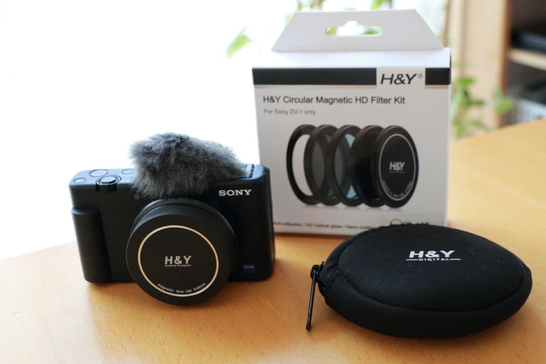 SONY ZV-1 デジタルカメラ H&Yフィルターキット付き Amazon | H&Y フィルターセット Sony ZV-1 Kit マグネット式 49mm ZV-1