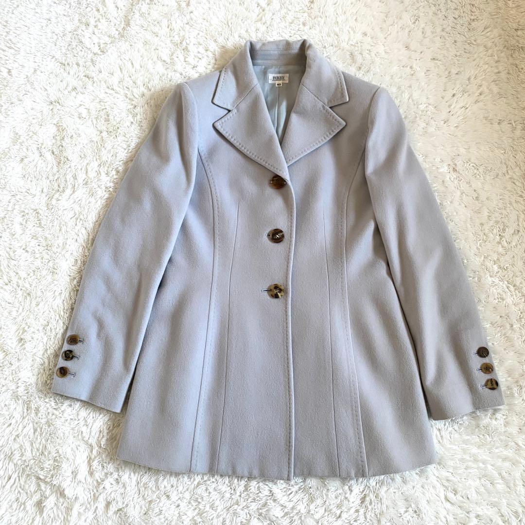 フォクシーブティック カシミヤ100% コート グレー 40(L) - メルカリ