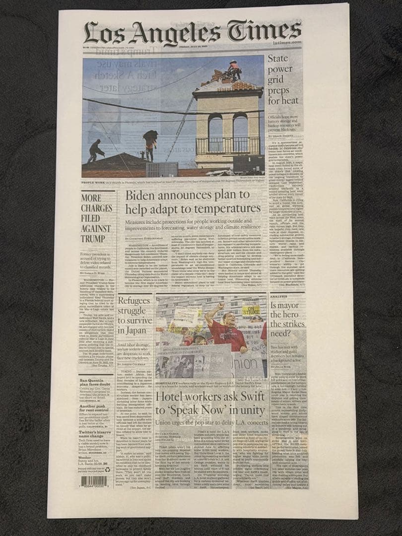 2023年7月28日付 ロサンゼルスタイムズ 【エンゼルス 大谷翔平 特集号】②