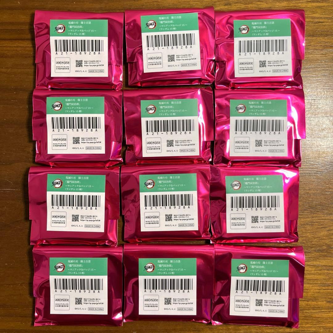 鬼滅の刃 隊士百景 竈門炭治郎 マニアック缶バッジ 12個セット 新品未