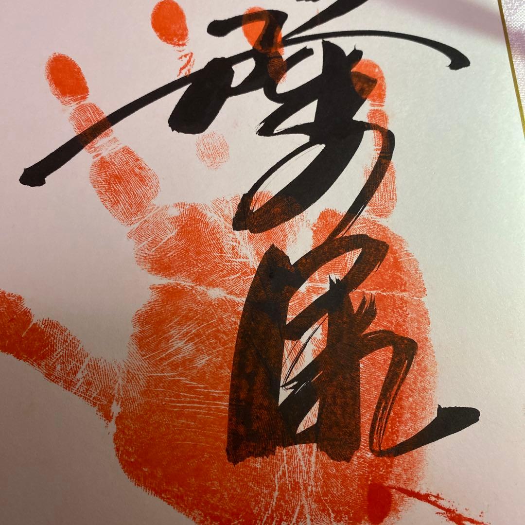 再値下】◇◇横綱 隆の里 サイン手形色紙 力士◇◇ - メルカリ