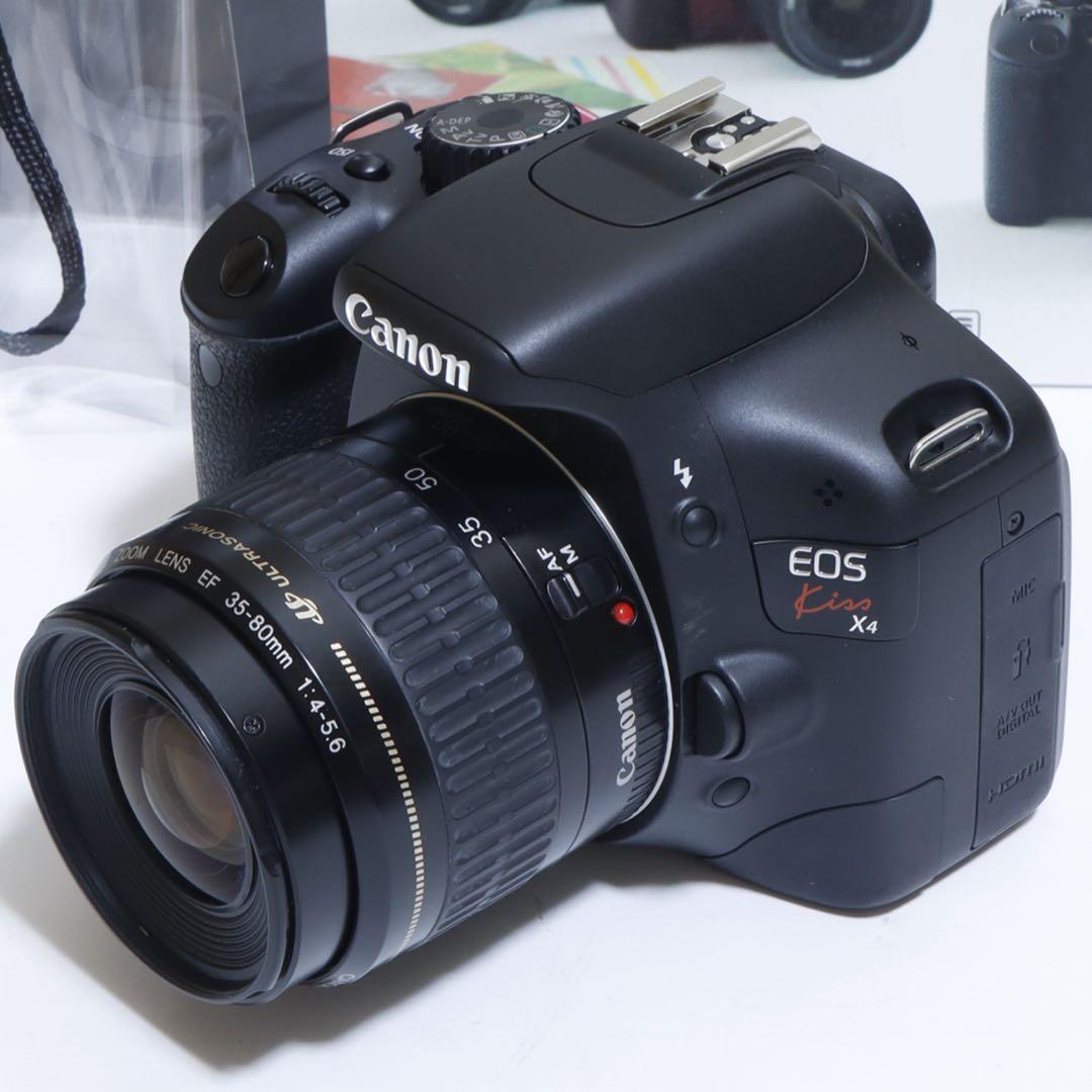 ☆動画&高画質&低光量&手ブレ&WiFi☆ キャノン Kiss X4セット♫ - メルカリ