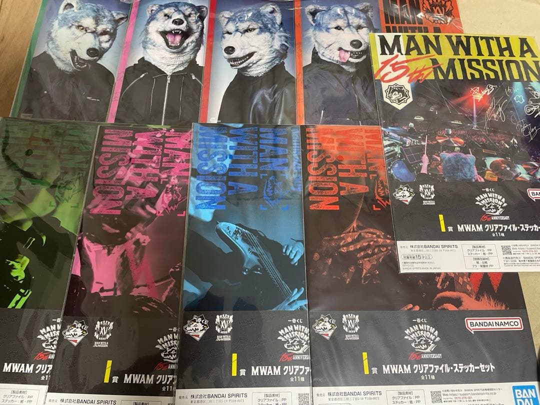 一番くじ マンウィズ　セミコンプリートセット　クッション　マグネット　アクリル他