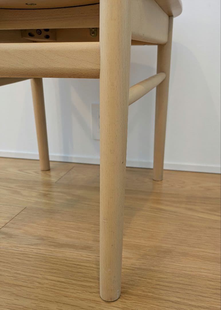 廃盤品》無印良品 ラウンドチェア・布座・ブナ材 ナチュラル - メルカリ