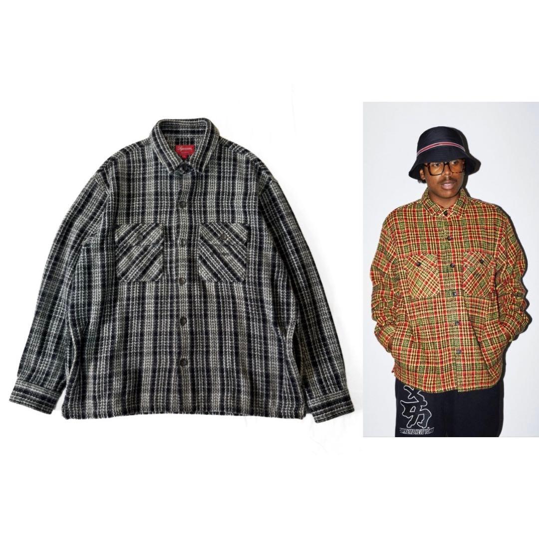 Supreme ニット ネルシャツ ジャケット スウェット パーカー ロゴ L Supreme Lined Zip Up Hooded Flannel Shirt Navy メンズ - FW25 - JP