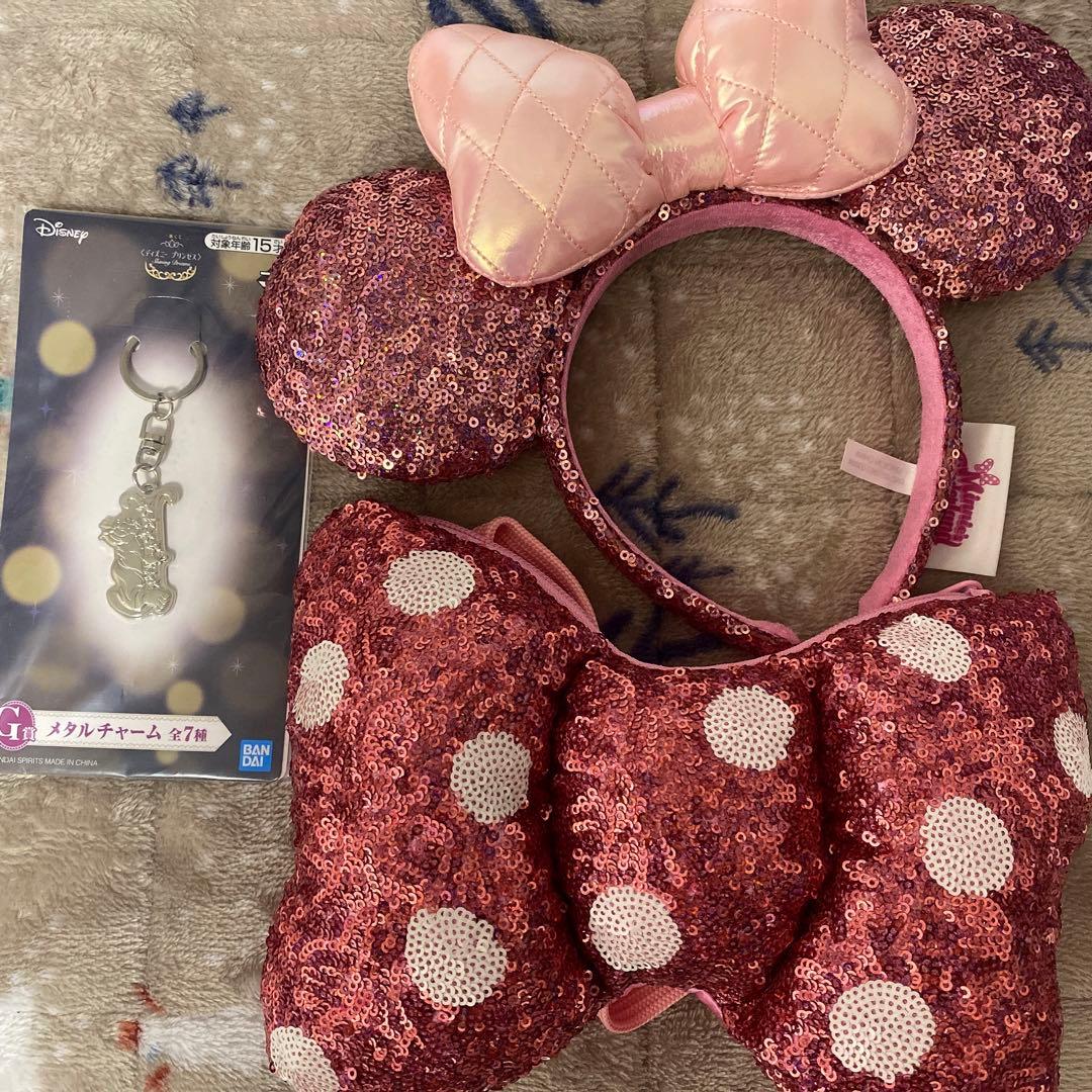 ディズニー パルパルーザ カチューシャ、ポシェット ミニー ファン