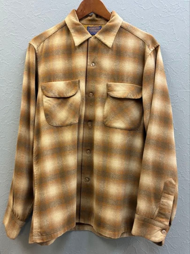 PENDLETONボードシャツ ヴィンテージオンブレシャツ 60s 山田蓮 - メルカリ