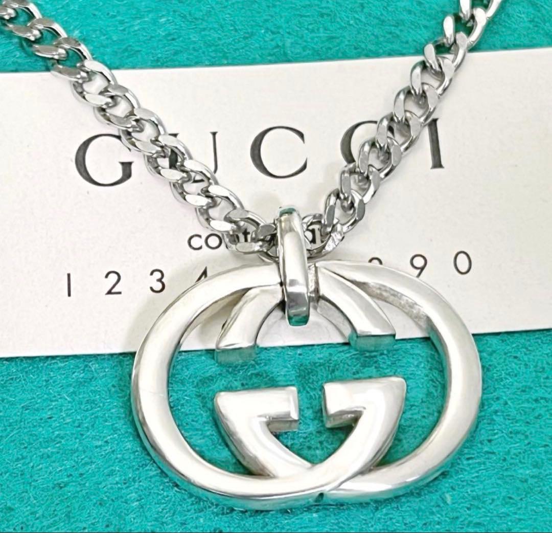 美品 GUCCI インターロッキングペンダントL - メルカリ
