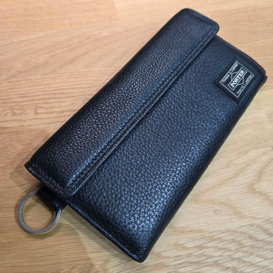 2週間使用美品】PORTER 長財布 CALM シュクリンクレザー ブラック
