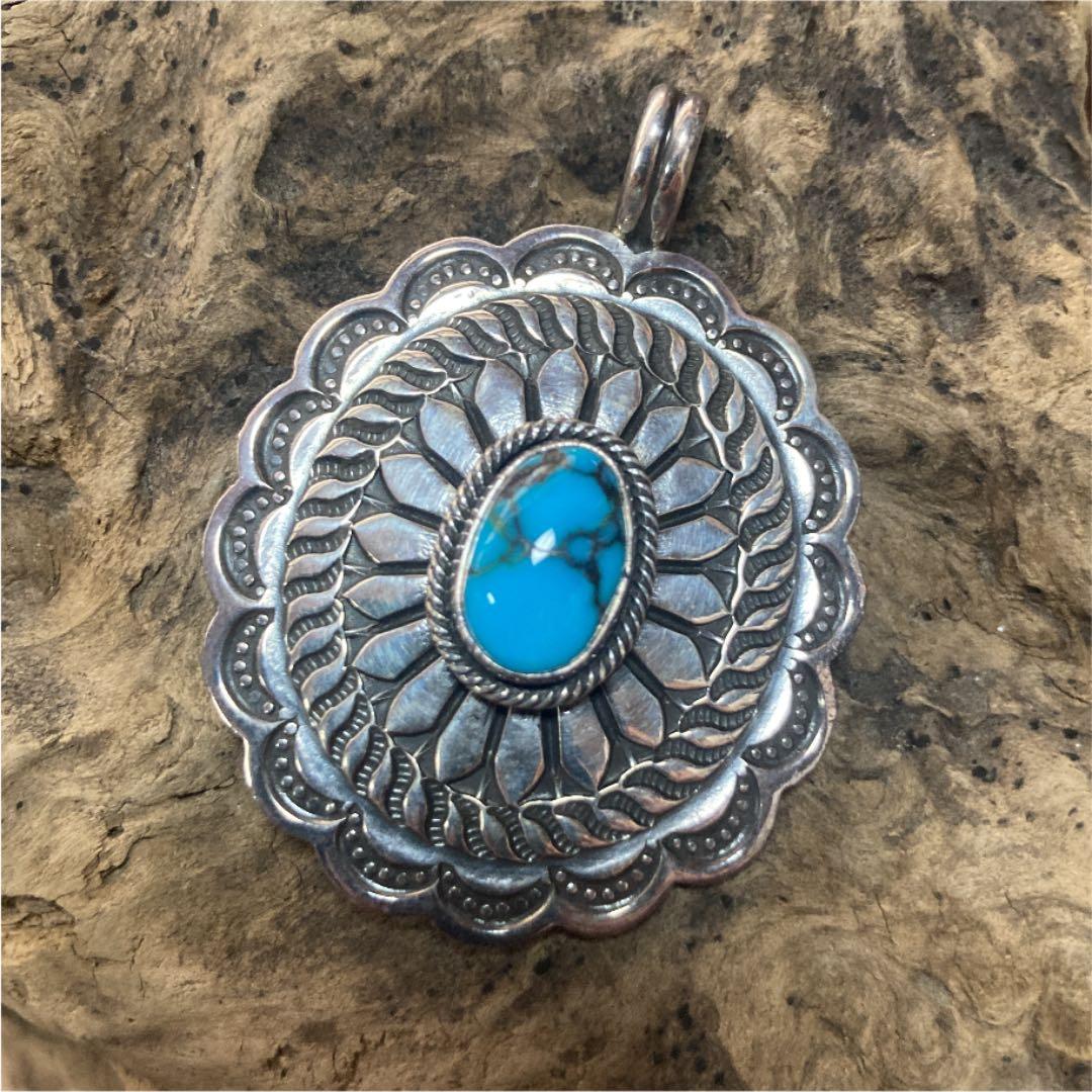 ゲーリーリーブス ターコイズ ナバホ ペンダント インディアン