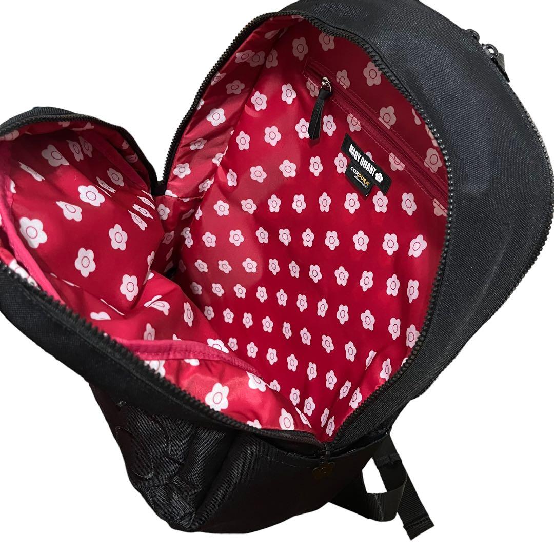 マリークワント ライトラインデイジーリュック ブラック - メルカリ