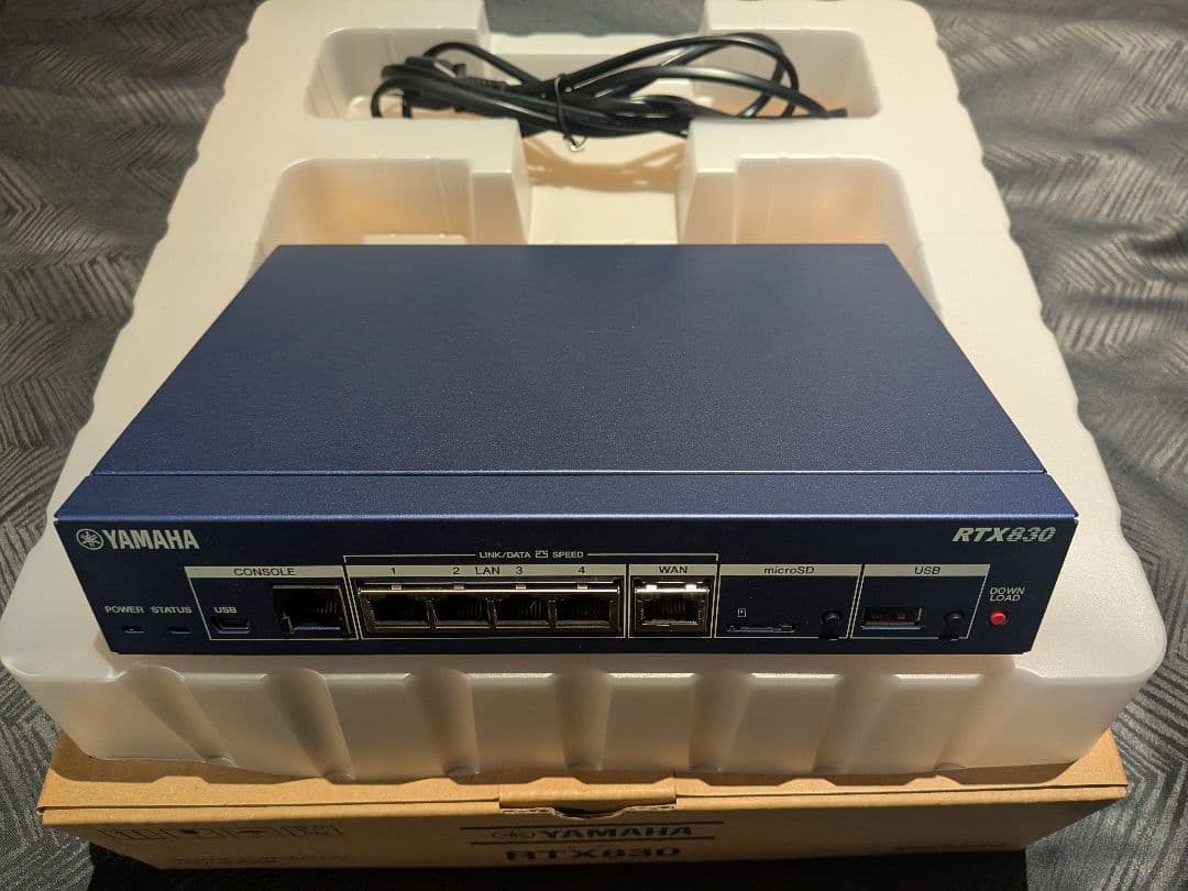 YAMAHA RTX830 有線LANルーター 動作確認済み