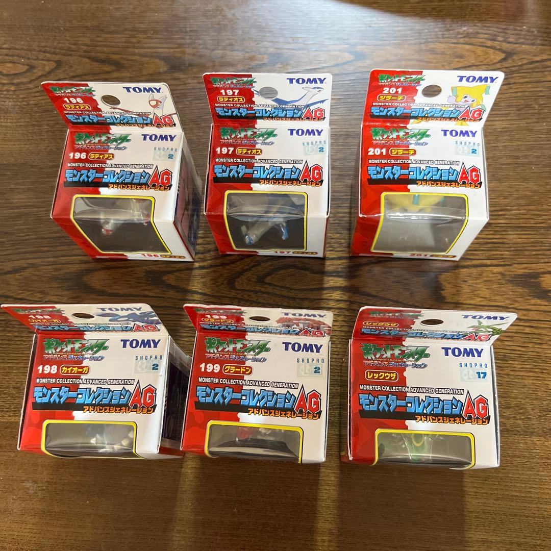 ポケモン　TOMY モンコレ　AG モンスターコレクション　6種