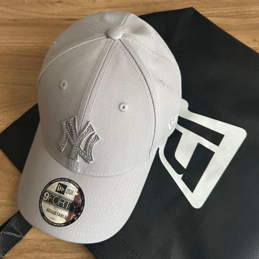 9FORTY Rhinestone ラインストーンニューヨーク・ヤンキースグレー