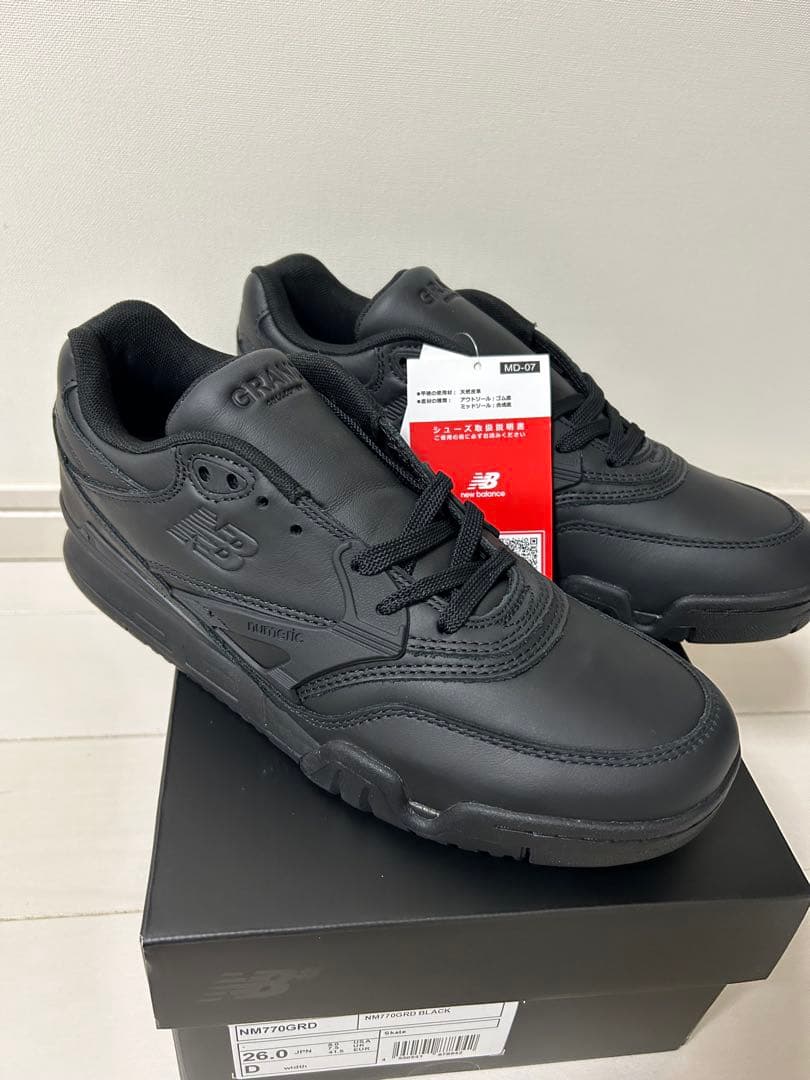 NM770GRD ブラック スニーカー 26.0cm