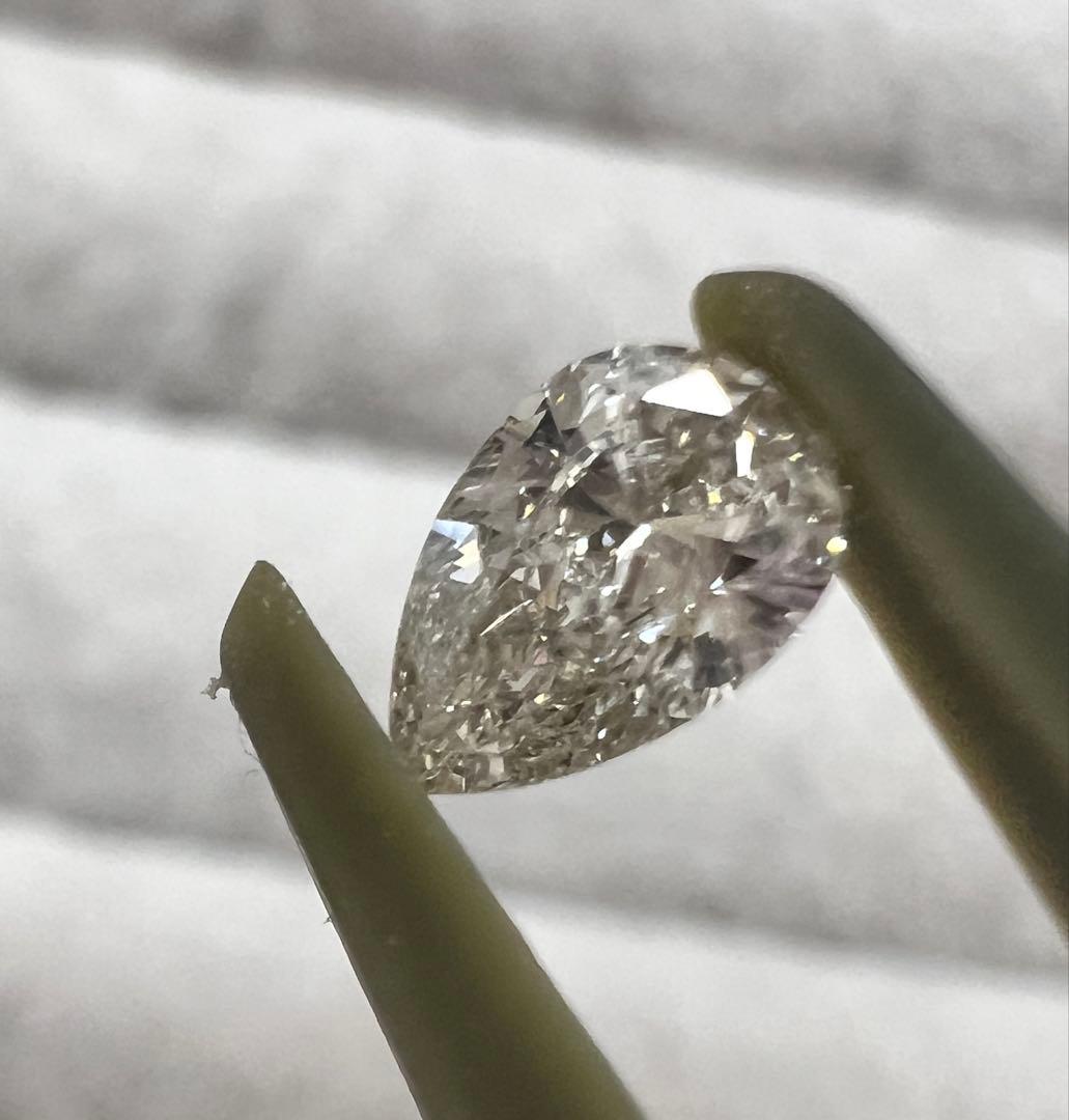 ♡Cham♡　天然ダイヤモンドルース　ペアシェイプ　2ピース 大粒 1ct ダイヤモンド ルース 1.001ct D SI2 ペアシェイプ