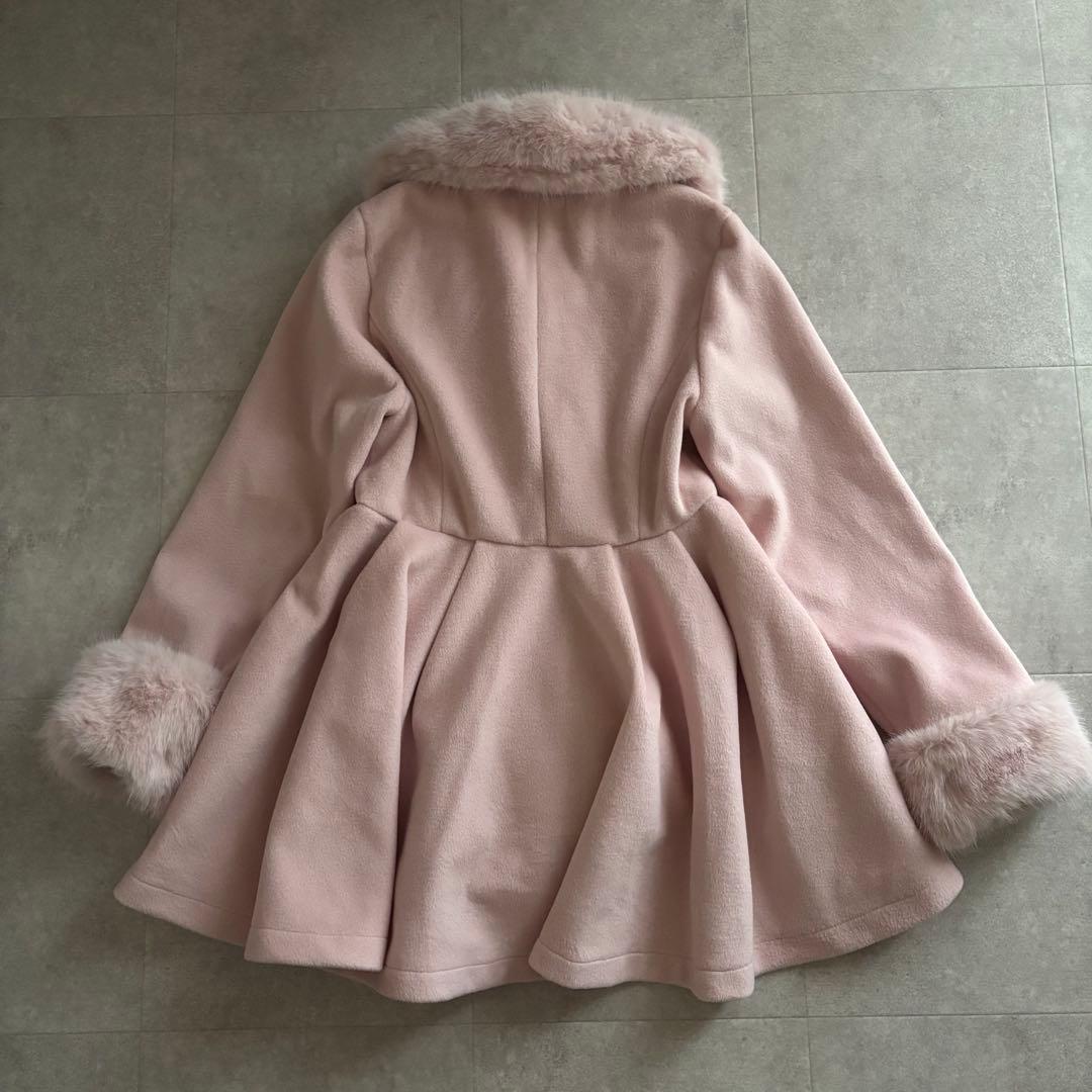 pal elfy パルエルフィー アウター リボンプリンセスコート ピンク