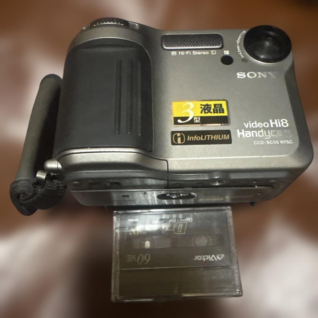 ソニーハンディカム CCD-SC55 ビデオカメラ 8ミリ Hi-8ジャンク品