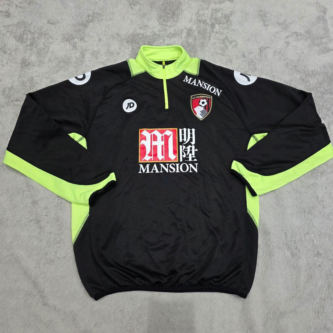 AFCボーンマス　トレーニングトップ　M　JD　ハーフジップ　ブラック　プレミア AFCボーンマス トレーニングトップ M JD ハーフジップ ブラック