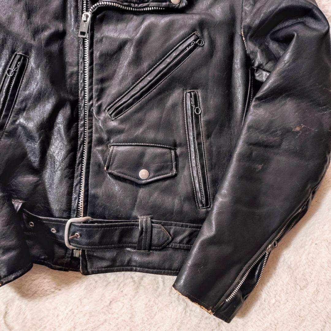 60s sears ライダース servalジップ 雰囲気抜群 ダブル USA製 - メルカリ