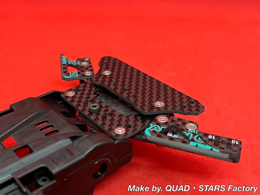 【ミニ四駆・VZシャーシ用】1軸リヤアンカー　J-CUP2022／カーボン