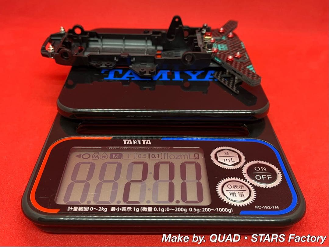 【ミニ四駆・VZシャーシ用】1軸リヤアンカー　J-CUP2022／カーボン