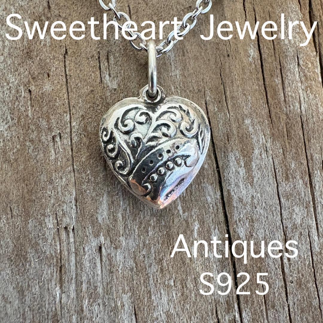 スウィートハートジュエリー WW2 シルバー 両面 勿忘草 渦巻 （SWIRL