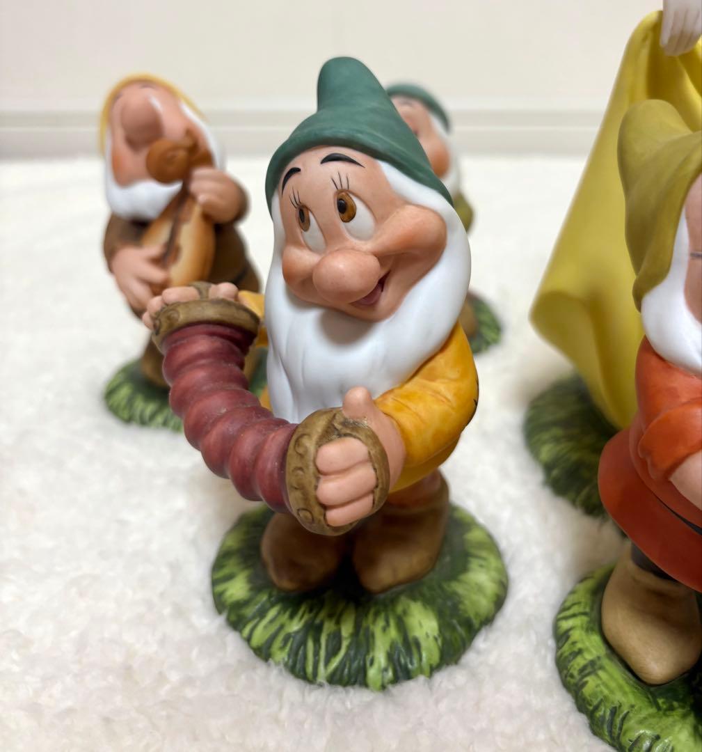 【希少】 白雪姫 7人の小人　加藤工芸　陶器　置物　ガーデンオーナメント　白雪姫