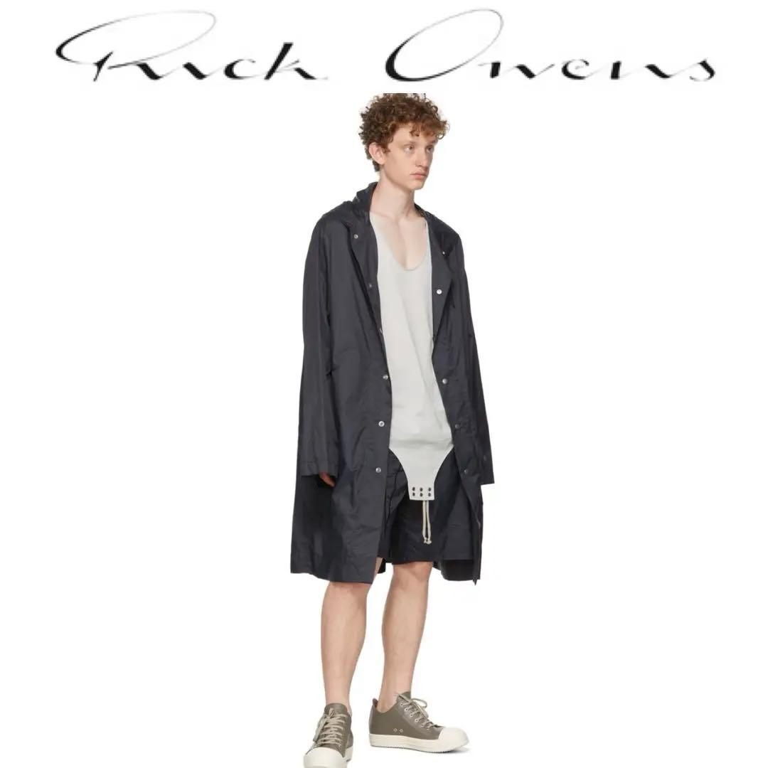 RICK OWENS Champion Parka フード コート ナイロン Rick Owens // x Champion Black Nylon Long Jacket – VSP Consignment
