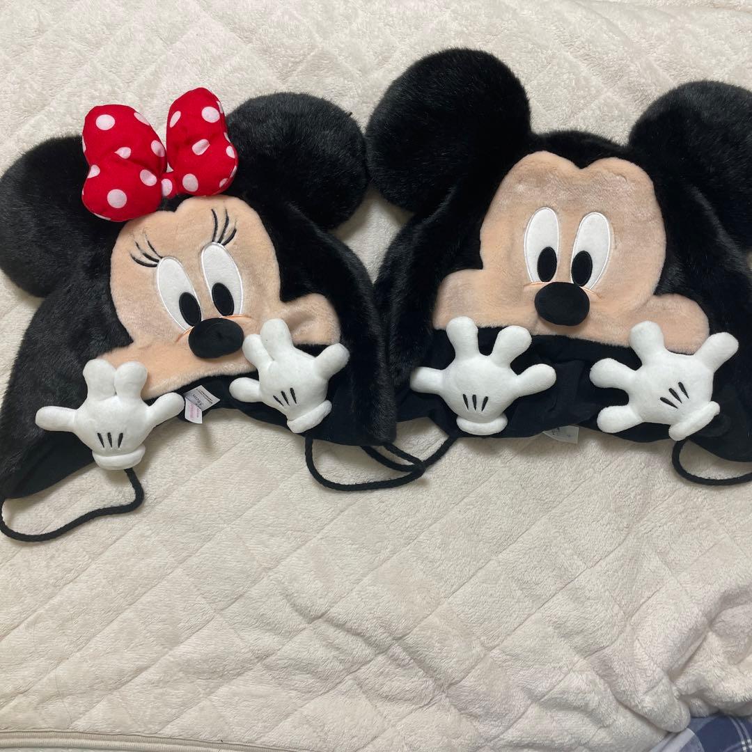 ミッキー・ミニーファンキャップ2個セット - メルカリ