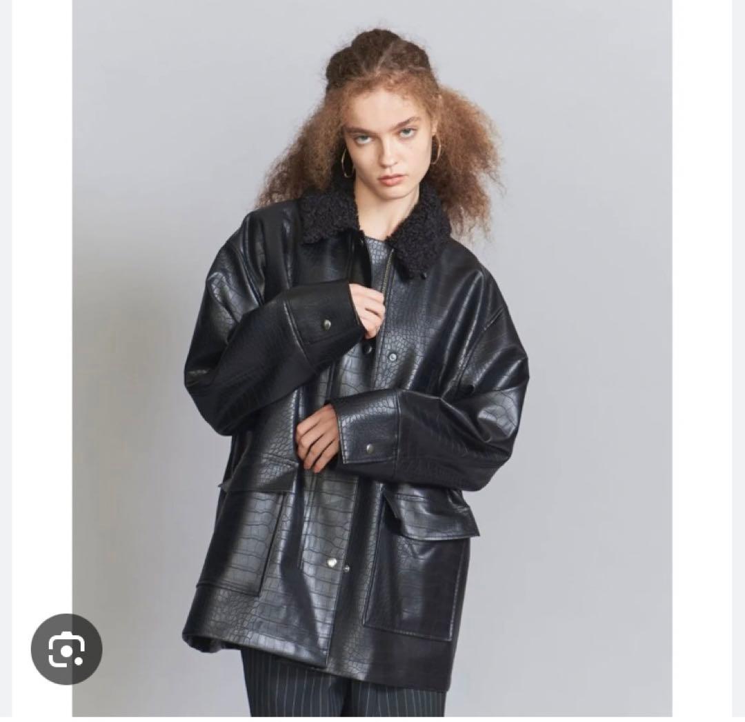 新品 BEAUTY&YOUTH クロコレザーライク ジャケット 2WAY M - メルカリ
