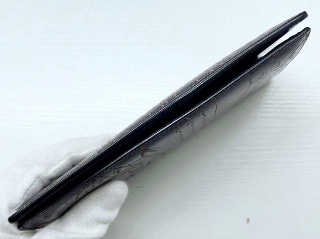 極美品 Berluti ベルルッティ エベネ 長財布 小銭入れ 希少のパープル