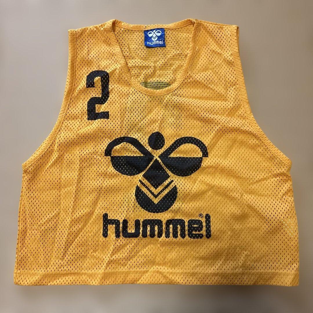 hummel 厚手メッシュイエロー サッカー ビブス ジュニア用 - メルカリ