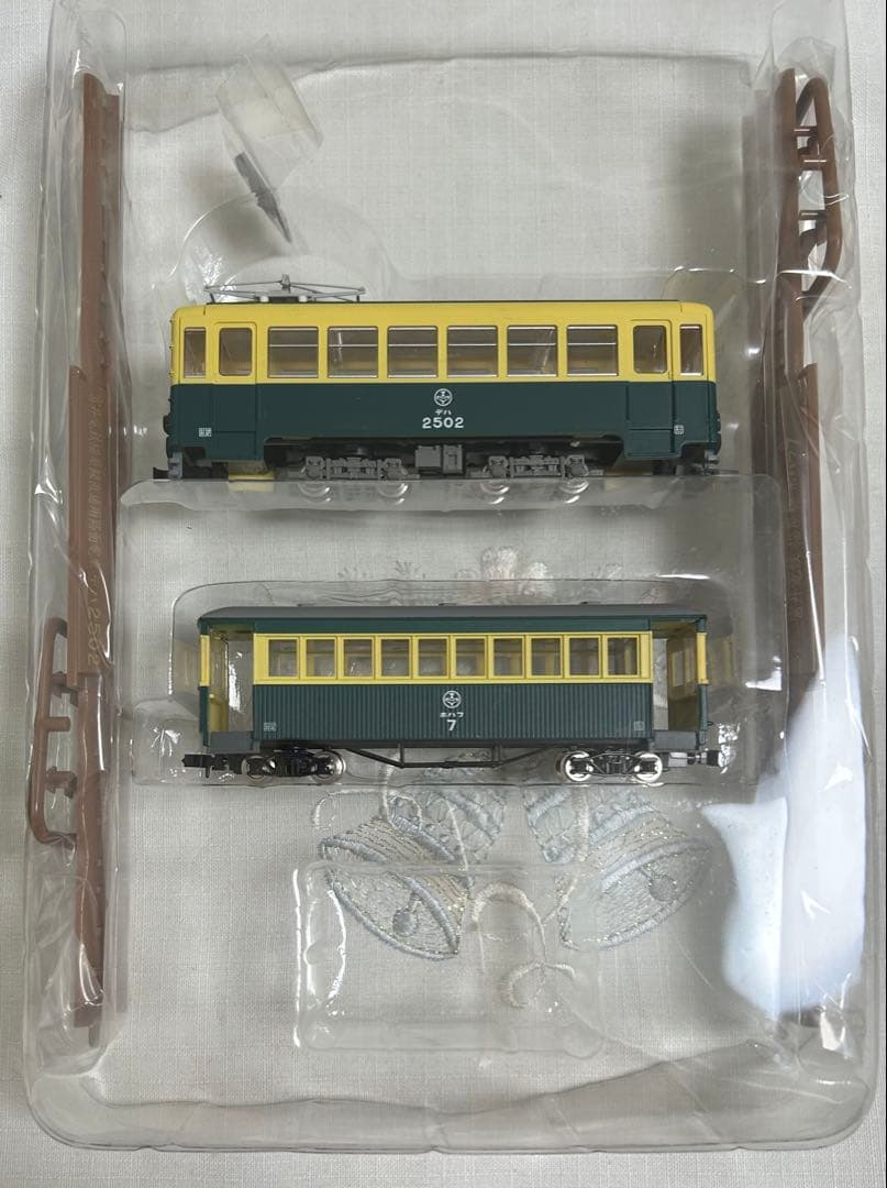 トミーテック 富井電鉄　猫屋線 直通用路面電車＋客車/貨車セット　2両2点