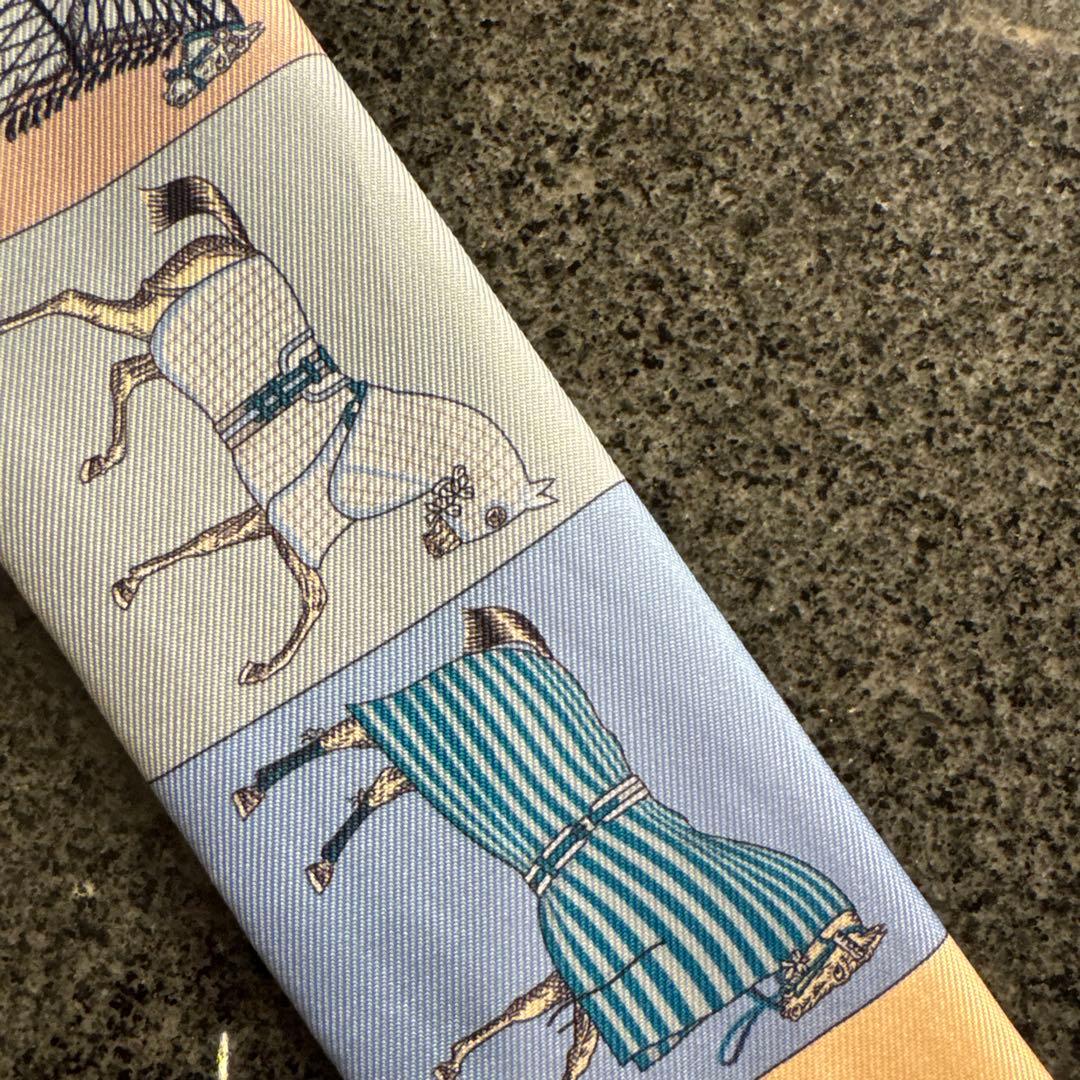 エルメス ツイリー 新 馬着 COUVERTURES NOUVELLES ブルー - メルカリ