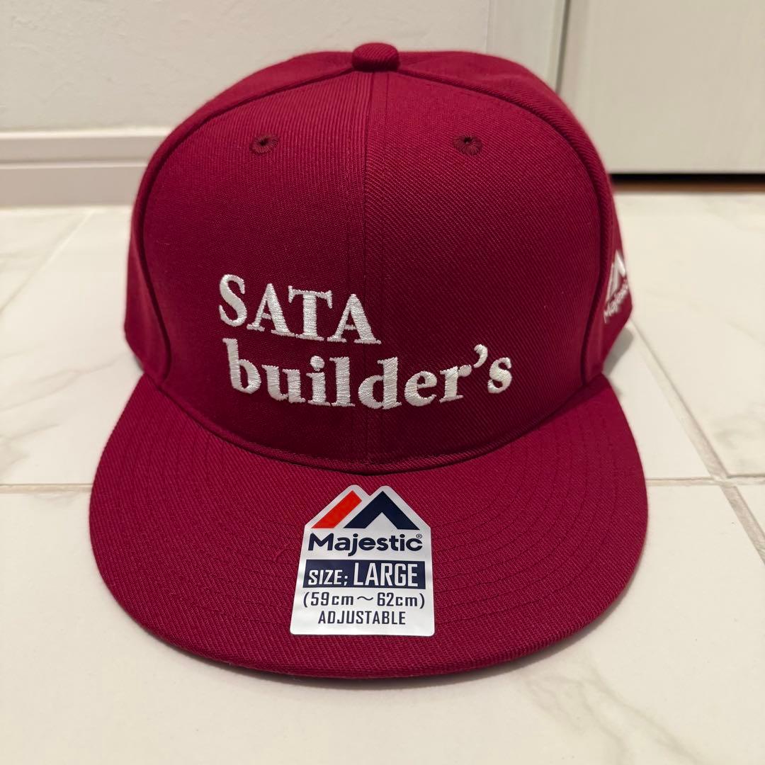 佐田ビルダーズ SATA builder's Majestic ボルドー 帽子 - メルカリ