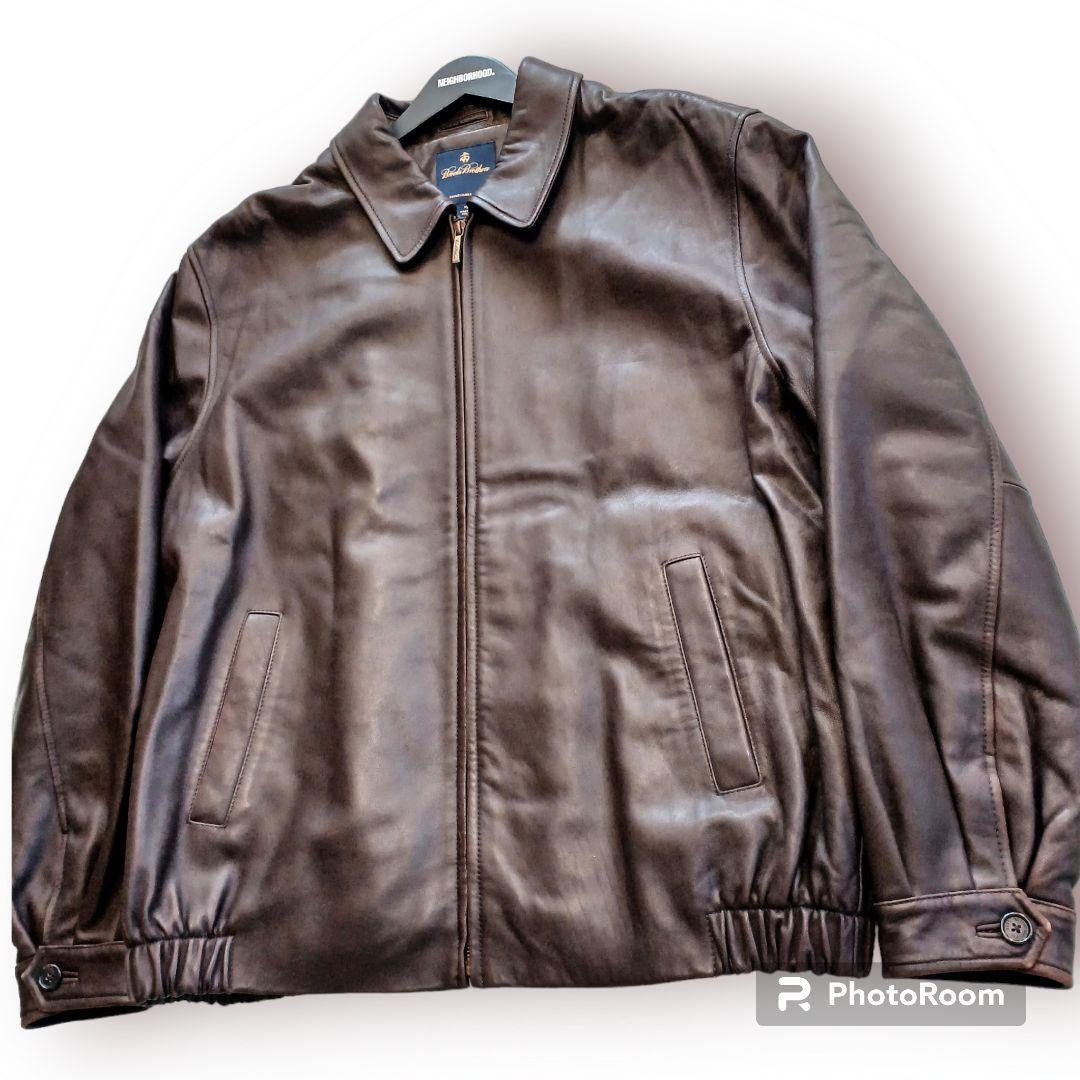 ブルックスブラザーズ brooks brothers 羊革 ラムレザー XL - メルカリ