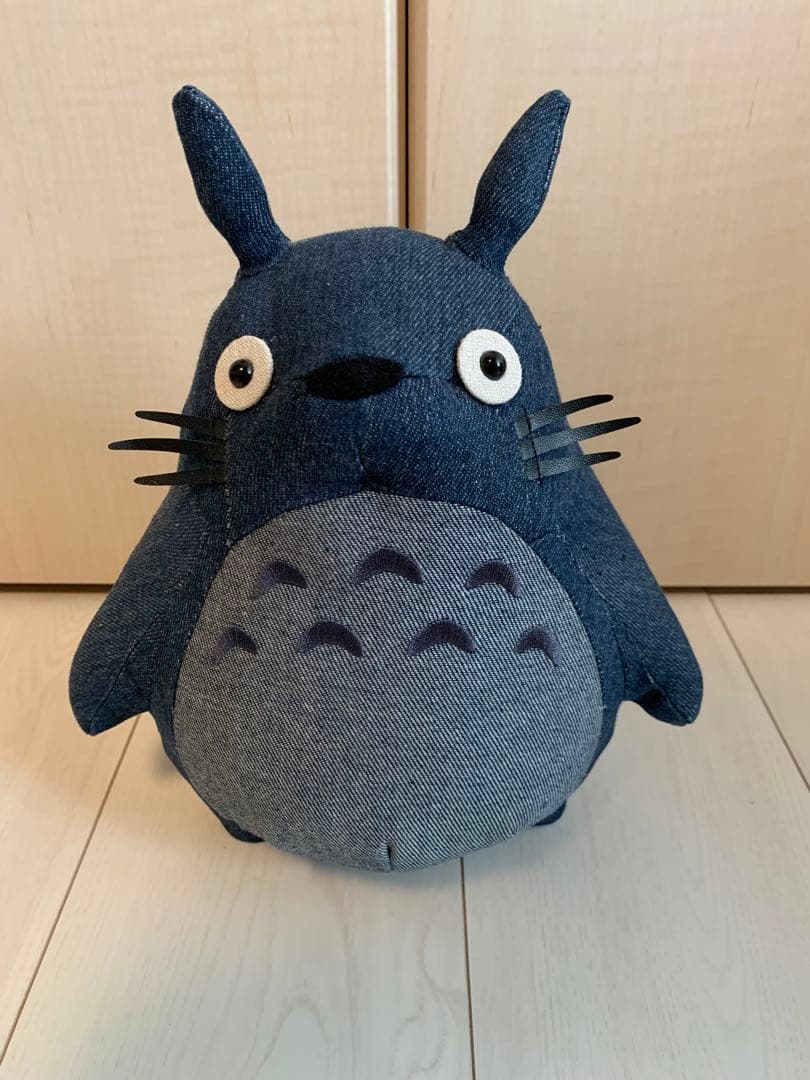 限定　スタジオジブリ　トトロ✖️EDWINコラボ　デニム製ぬいぐるみ　大トトロ となりのトトロ 大トトロ ×EDWINぬいぐるみ デニム ネイビー ギフト