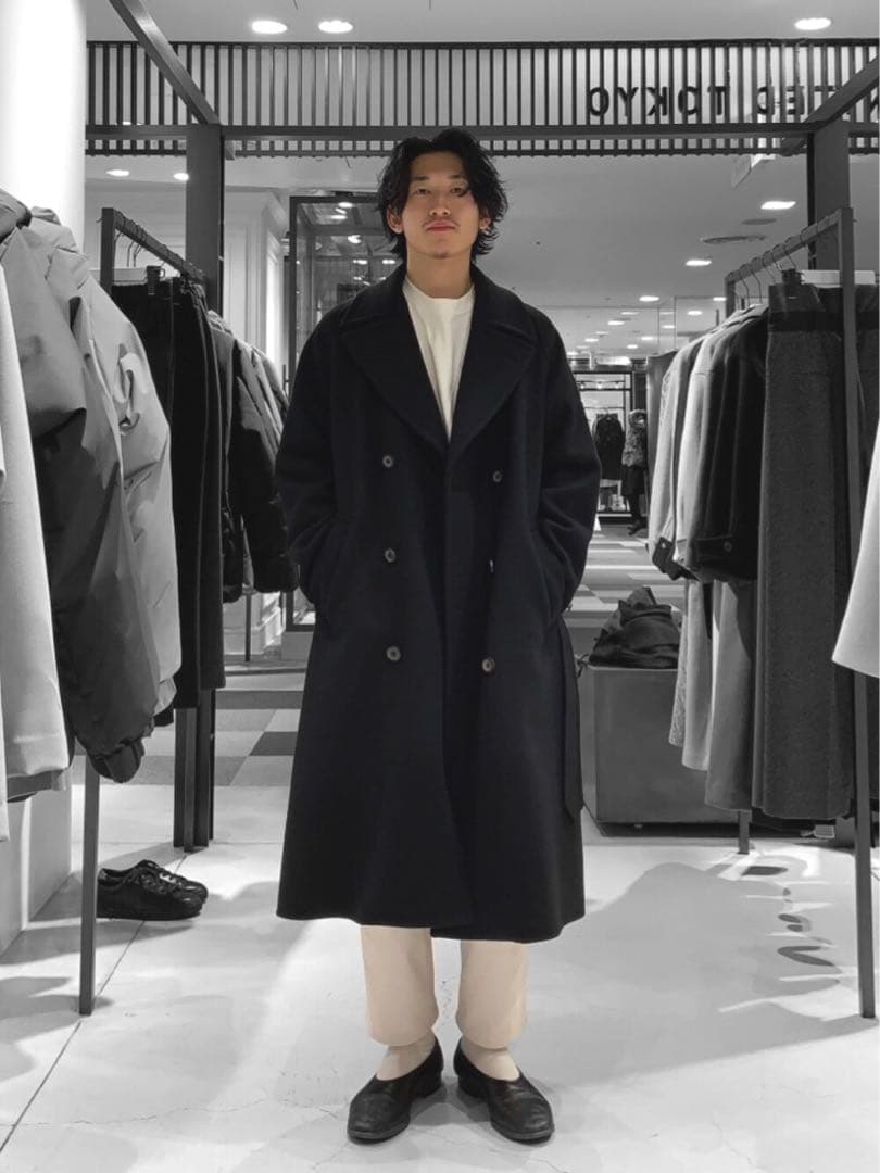 UNITEDTOKYO スーパー180's メルトンリバートレンチコート - メルカリ