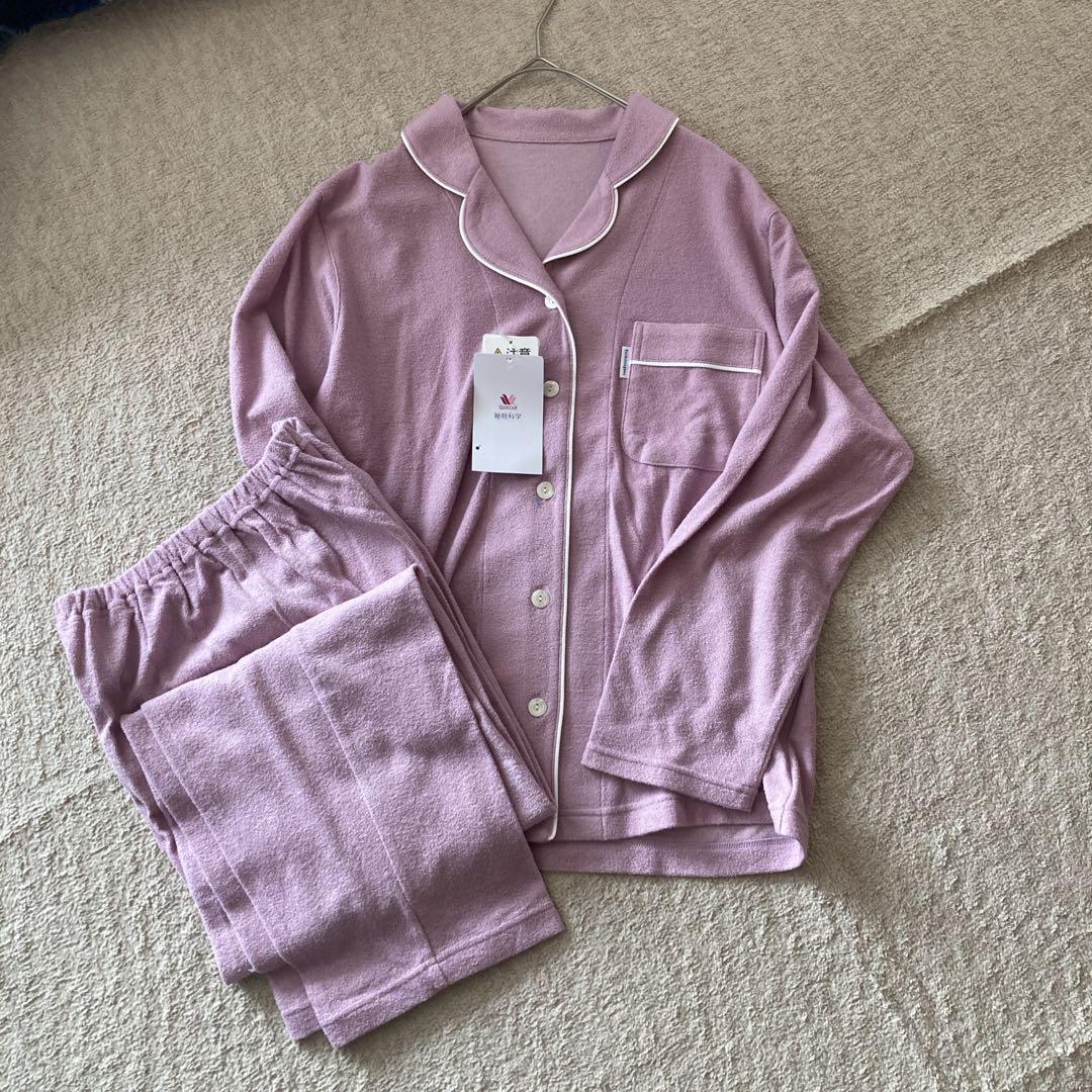 新品タグ付き 高級 睡眠科学 パジャマ ルームウェア パイル M 睡眠科学 ワコール wacoal パジャマ レディース ルームウェア ナイト