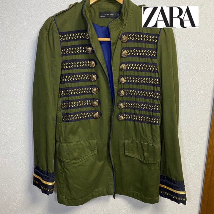 希少】ZARA ナポレオンジャケット ミリタリー - メルカリ