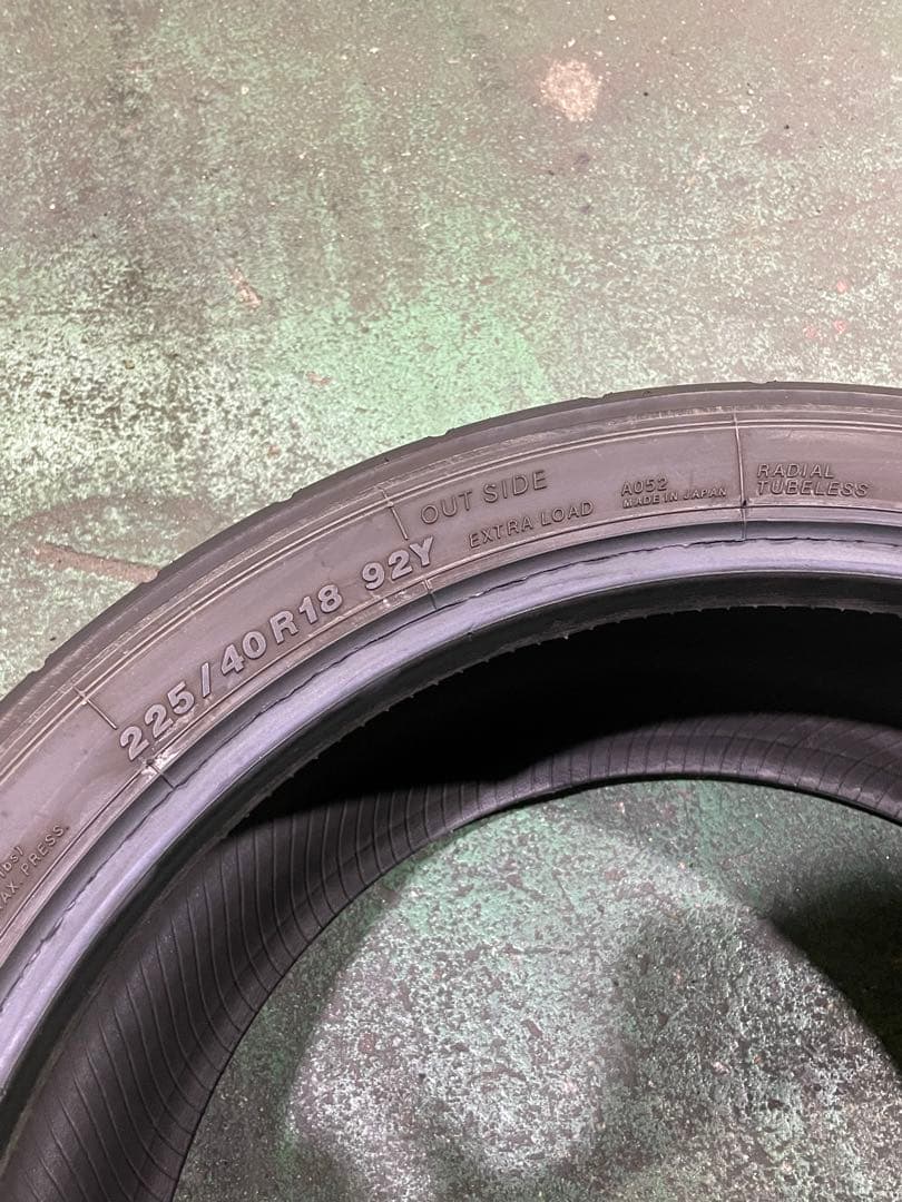 225/40R18 Sタイヤ 24年製ADVAN A052 バリ溝中古タイヤ4本 - メルカリ