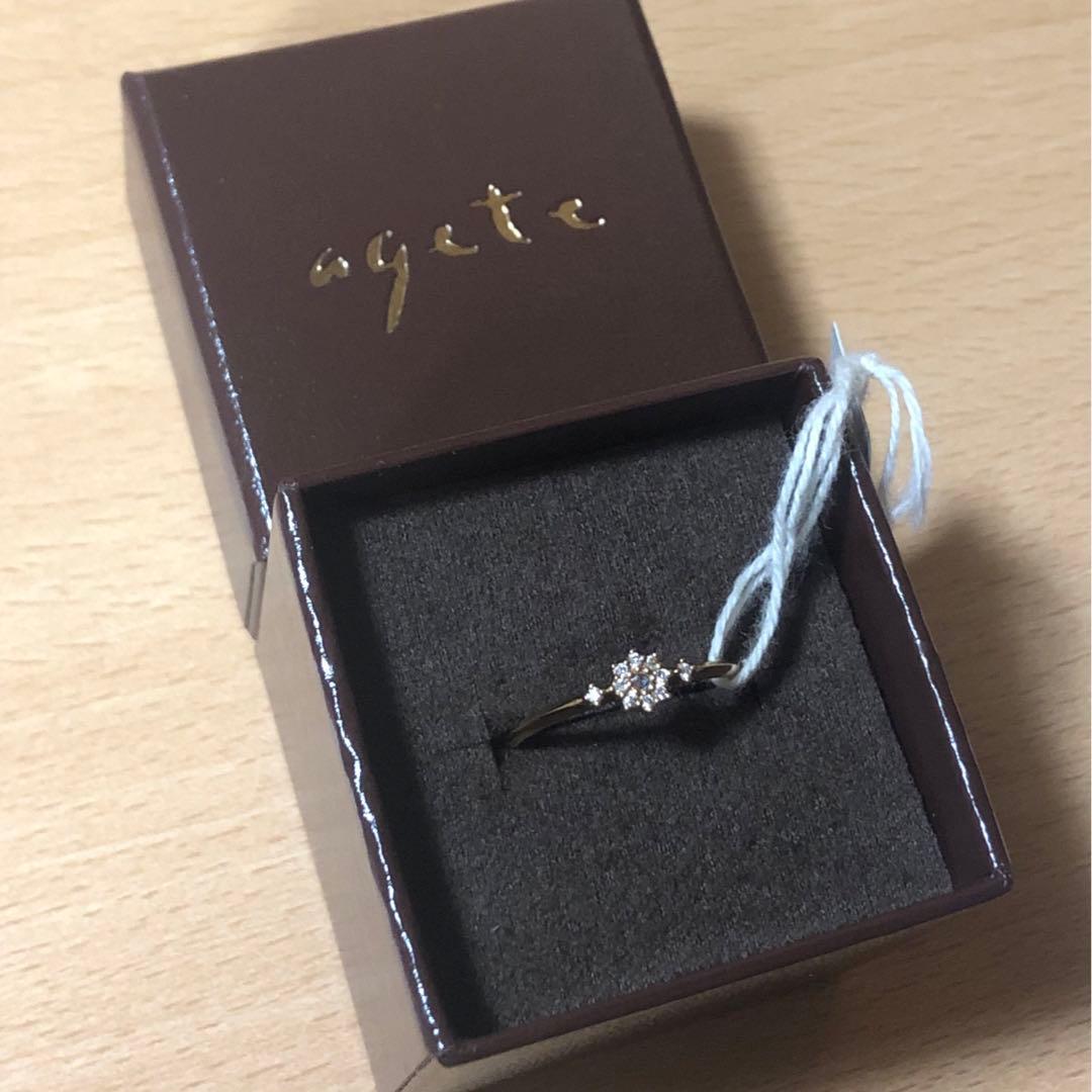 agete アガット K18 リング 7号 新品未使用 - メルカリ