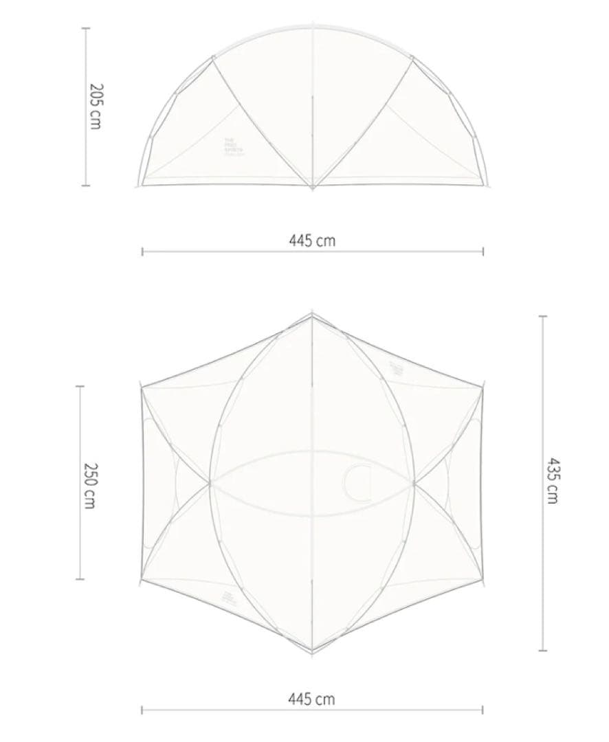 ヘク太様 TFS Skydome 70D Ivory フットプリントセット - メルカリ