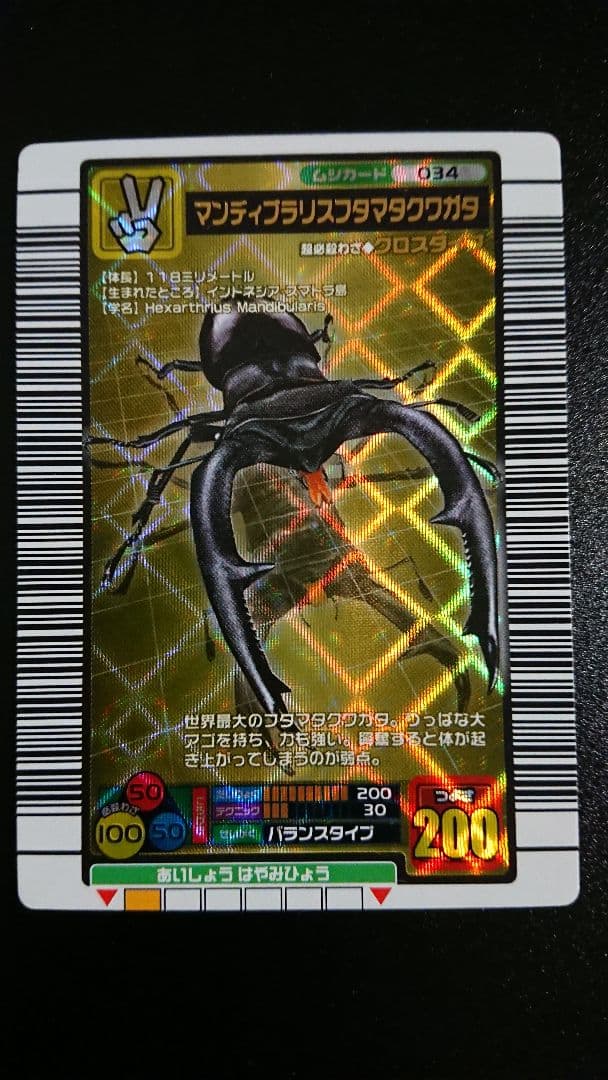 ムシキング マンディブラリスフタマタクワガタ 2004ファースト拡張