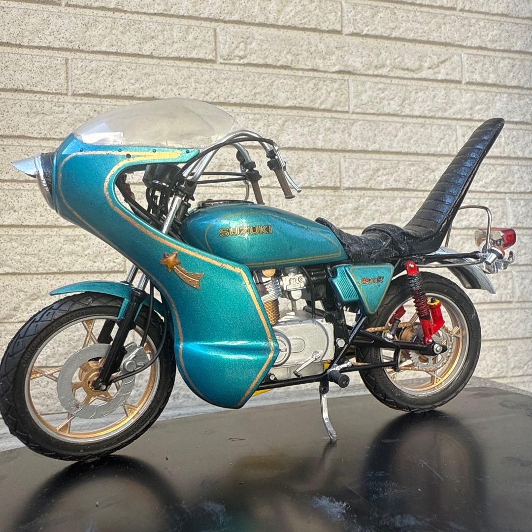 俺のマシン　GS400L完成品　当時物　旧車會　暴走族　1/12ロケット　3段