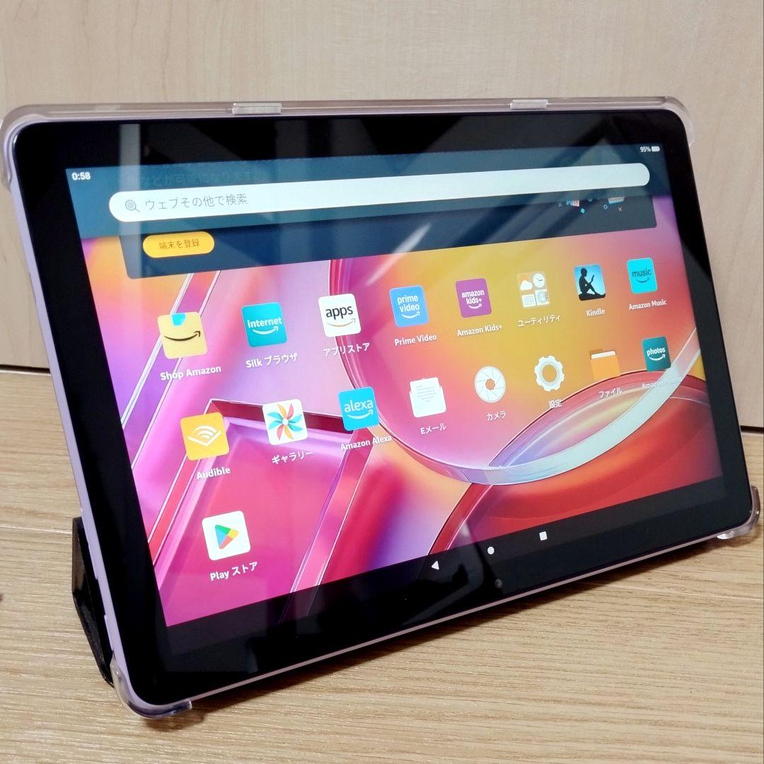 美品 Fire HD 10 パープル 最新第13世代 32GB カバー付き - メルカリ