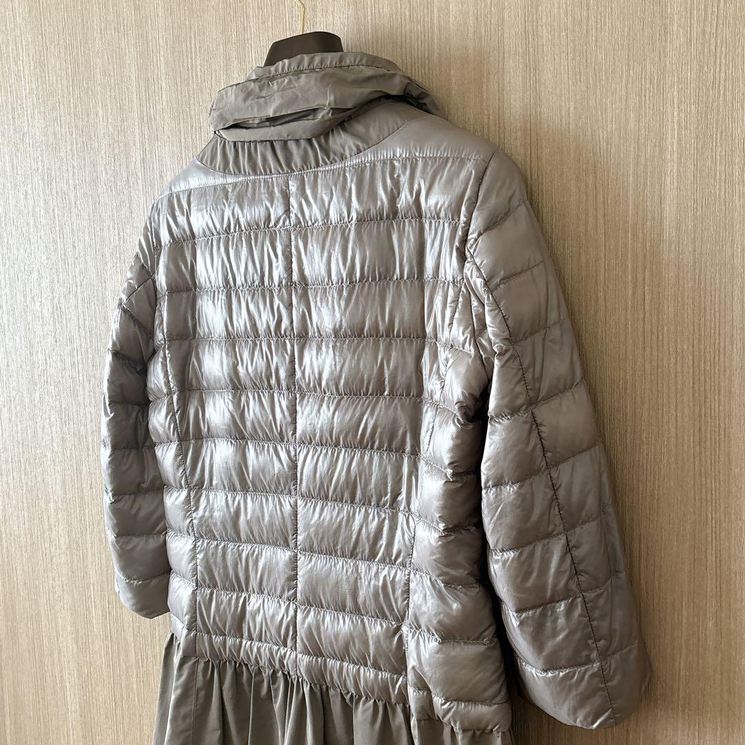 1316】ヘルノ 切り替えライトダウンジャケット コート ベージュ 44